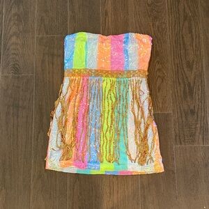 Colorful Sequin Women’s Dress
